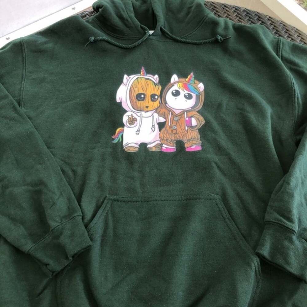 Groot & Unicorn Hoodie